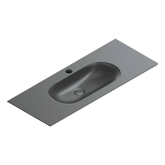 Раковина Catalano Sfera 125x50 чёрный матовый 521261022