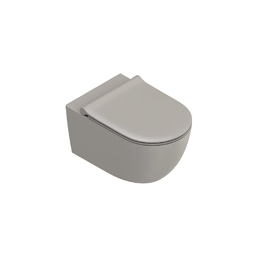 Унитаз подвесной безободковый Catalano Sfera 55x35 Silentech тауп матовый 0511750032