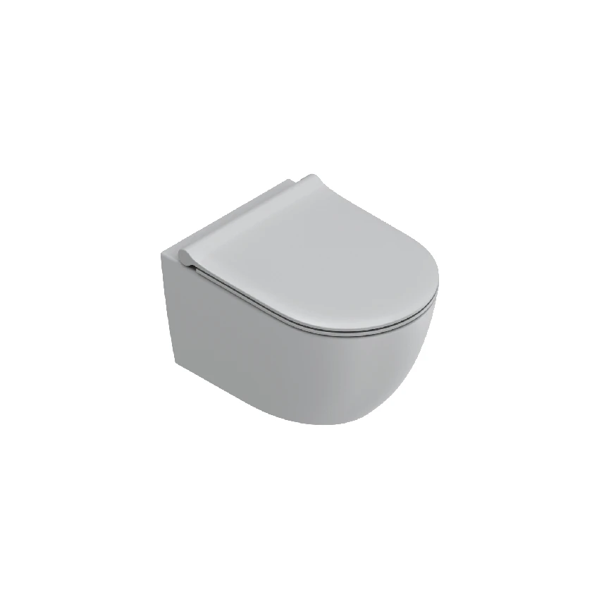 Унитаз подвесной безободковый Catalano Sfera 50x35 Silentech цемент матовый 0511700023