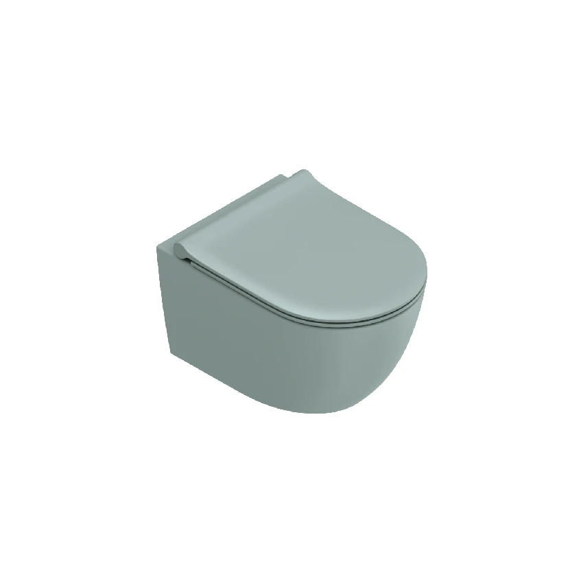Унитаз подвесной безободковый Catalano Sfera 50x35 Silentech аква матовый 0511700028