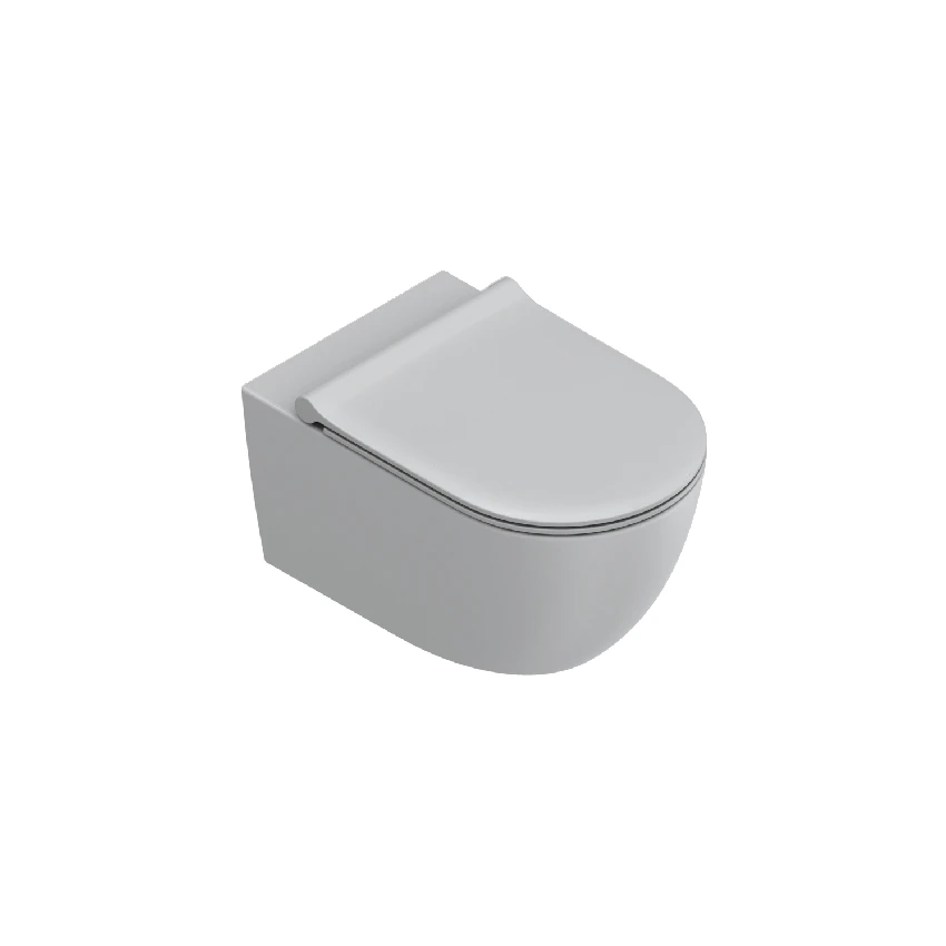 Унитаз подвесной безободковый Catalano Sfera 55x35 Silentech цемент матовый 0511750023