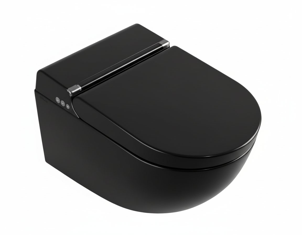 Унитаз подвесной безободковый Catalano SilentClean 59x38 Silentech чёрный матовый 01-1111590022