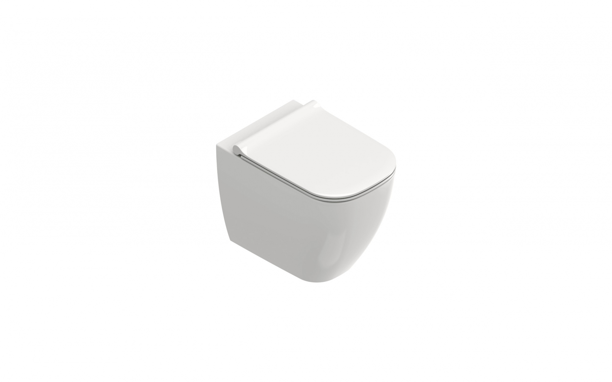 Унитаз напольный безободковый Catalano Elice 54x36 Silentech 0414540001