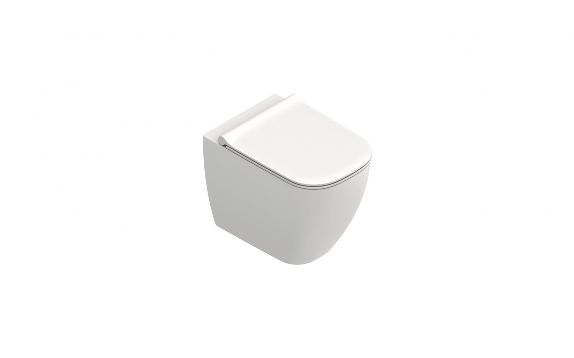 Унитаз напольный безободковый Catalano Elice 54x36 Silentech белый матовый 0414540021
